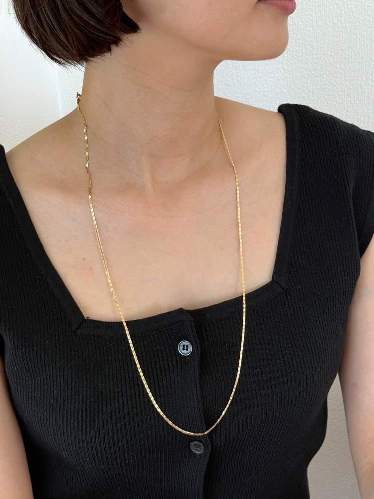 新品！MARIA BLACK ゴールド ネックレス 65cm MARIA BLACK マリアブラック Karen アジャスタブルネックレス