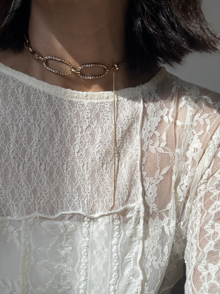 ADER.bijoux アデルビジュー CUTSTEEL sparkle short ネックレス – CALIDA