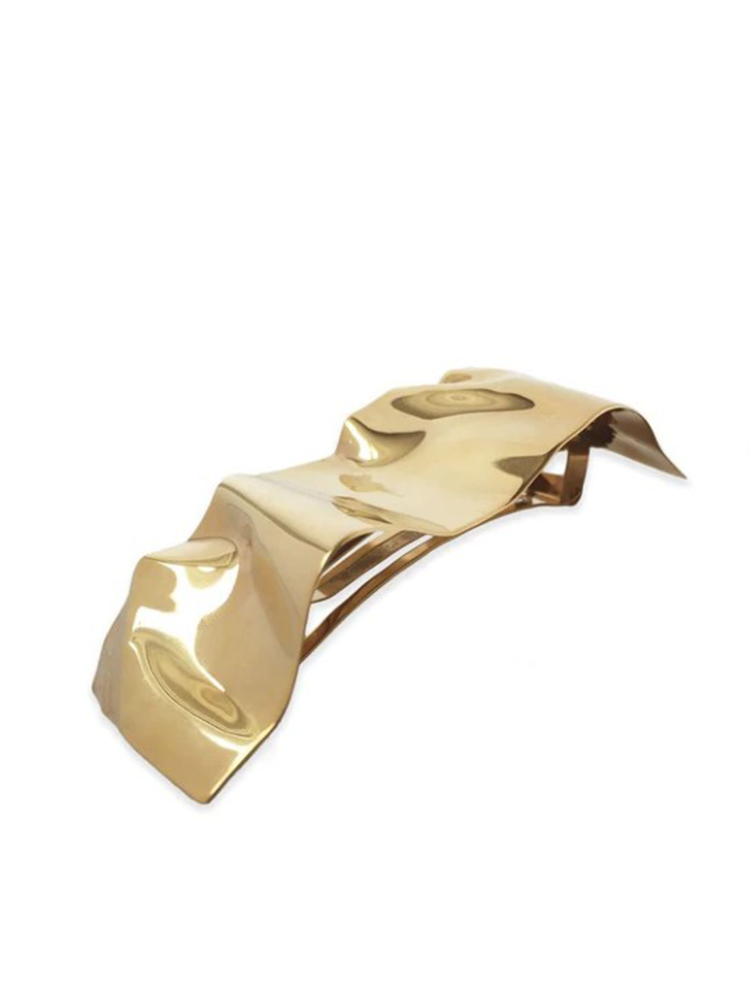 LELET NY レレットニューヨーク CRINKLE バレッタ ゴールド ヘア LELET NY レレットニューヨーク CRINKLE バレッタ ゴールド ヘア