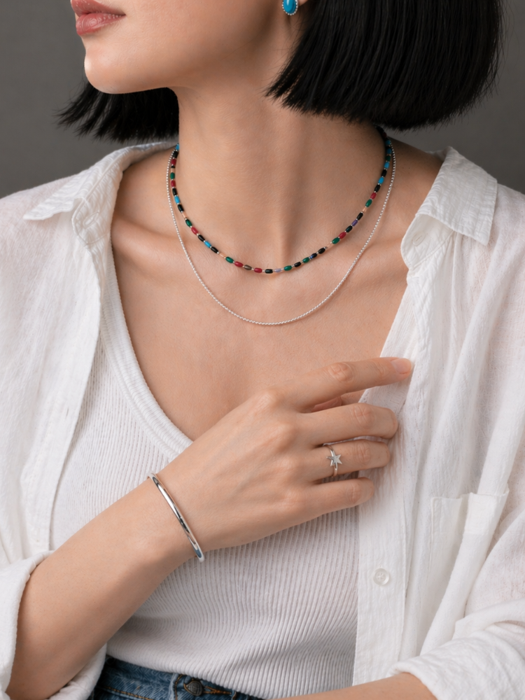HARPO ハルポ BEADS ネックレス マルチストーン – CALIDA
