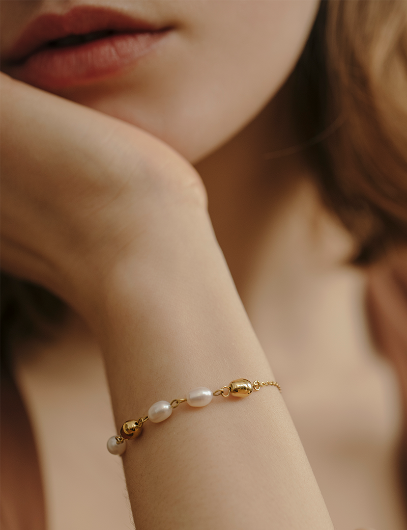 値下げ中！CASMINE 和玉パール、18KGブレスレット 本翡翠ブレスレット k18 帝王紫 ミャンマー産 無含浸 無着色 高級 上品