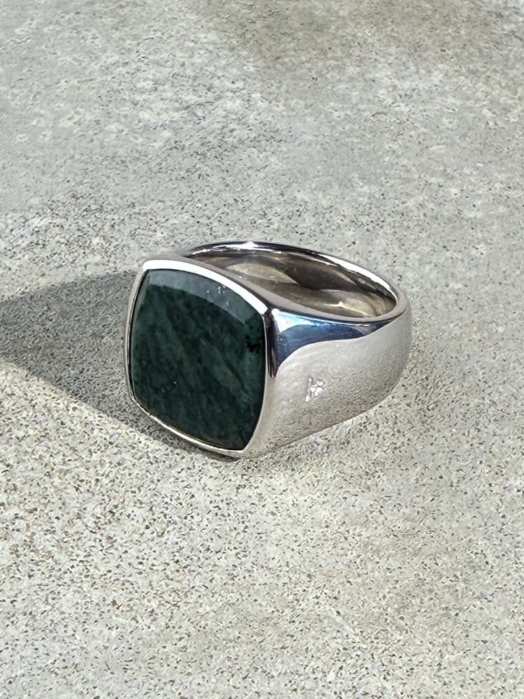 Tom Wood Cushion Green Marble 9号 TOMWOOD トムウッド Cushion Green Marble シグネットリング