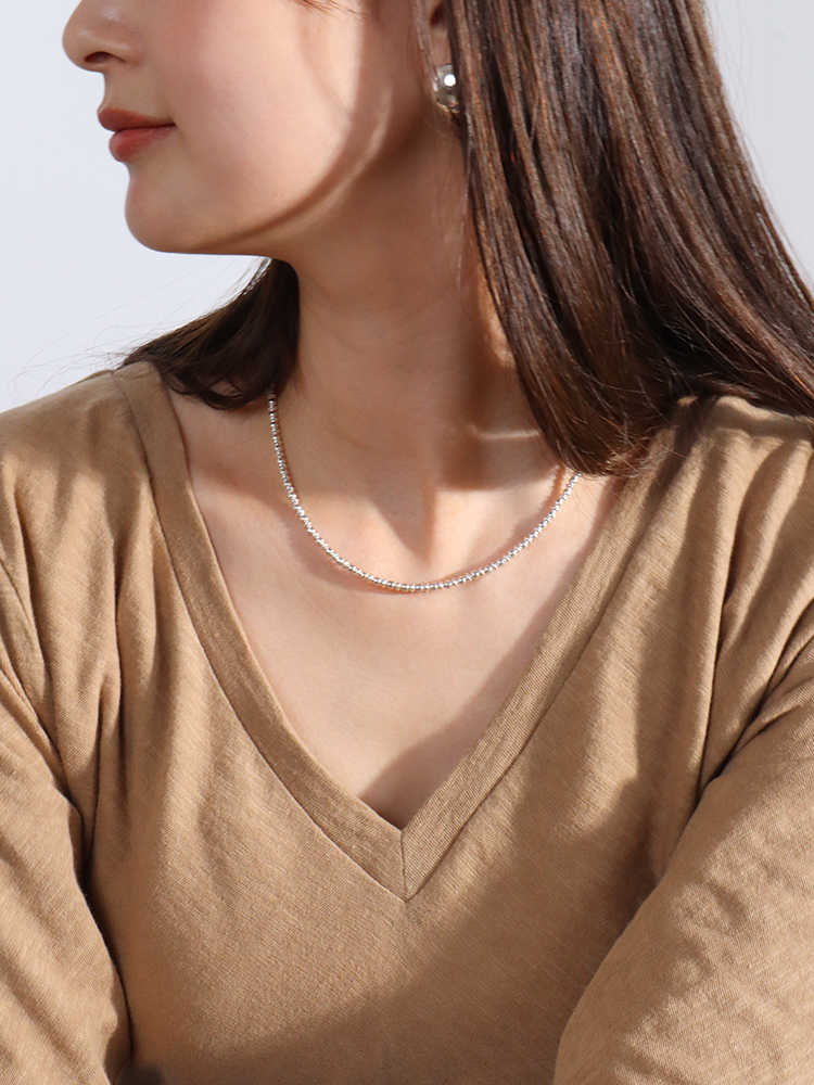 HARPO ハルポ SILVER BOULE ROUND & SAUCER ネックレス 3mm × 40cm HARPO ハルポ SILVER BOULE ROUND & SAUCER ネックレス 3mm × 40cm