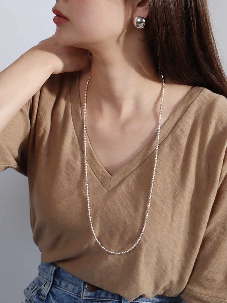 HARPO ハルポ SILVER BOULE ROUND & SAUCER ネックレス 3mm HARPO ハルポ SILVER BOULE ROUND & SAUCER ネックレス 3mm