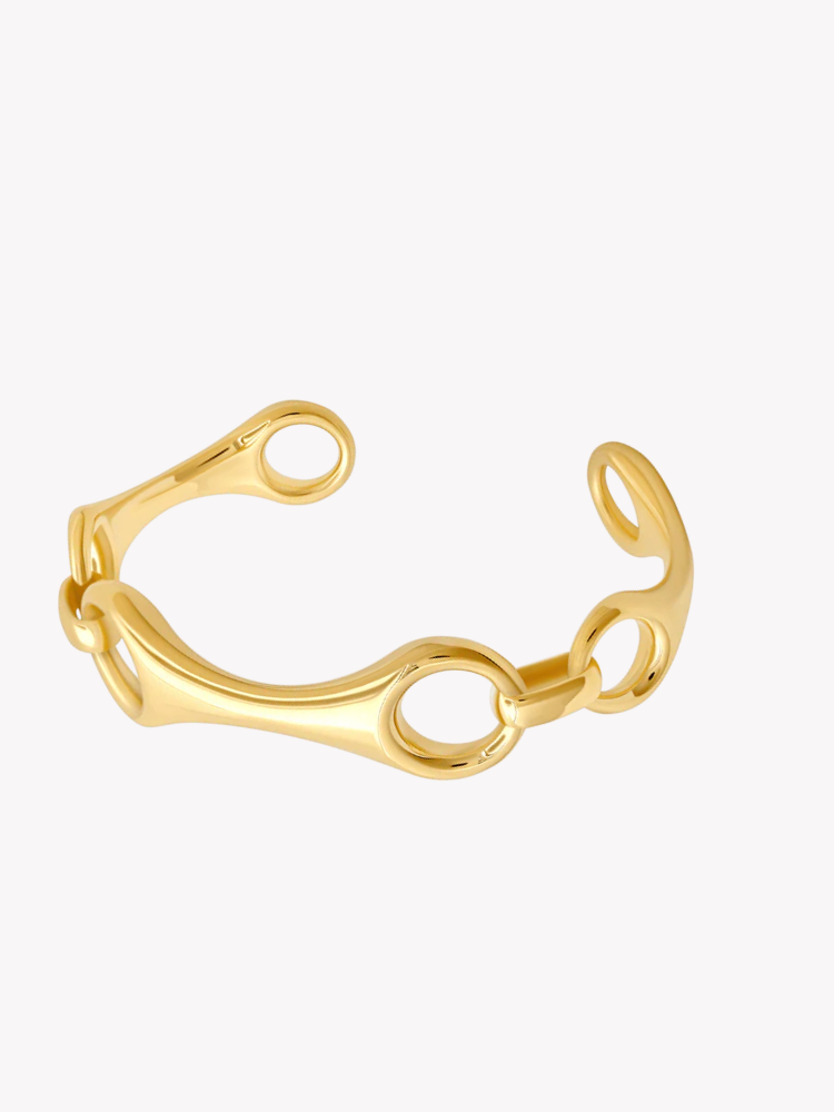 GABRIELA ARTIGAS ガブリエラ アルティガス 3 Link Double Beam CUFF カフ　Triple Linked ブレスレット　ゴールド