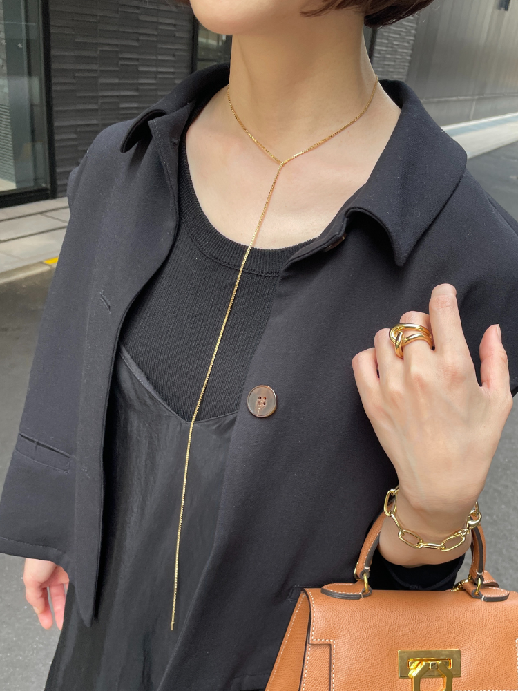 SASKIA DIEZ サスキア ディツ FINE 細目 ゴールド ラリエット SASKIA DIEZ サスキア ディツ FINE 細目 FRINGE Y字 ネックレス