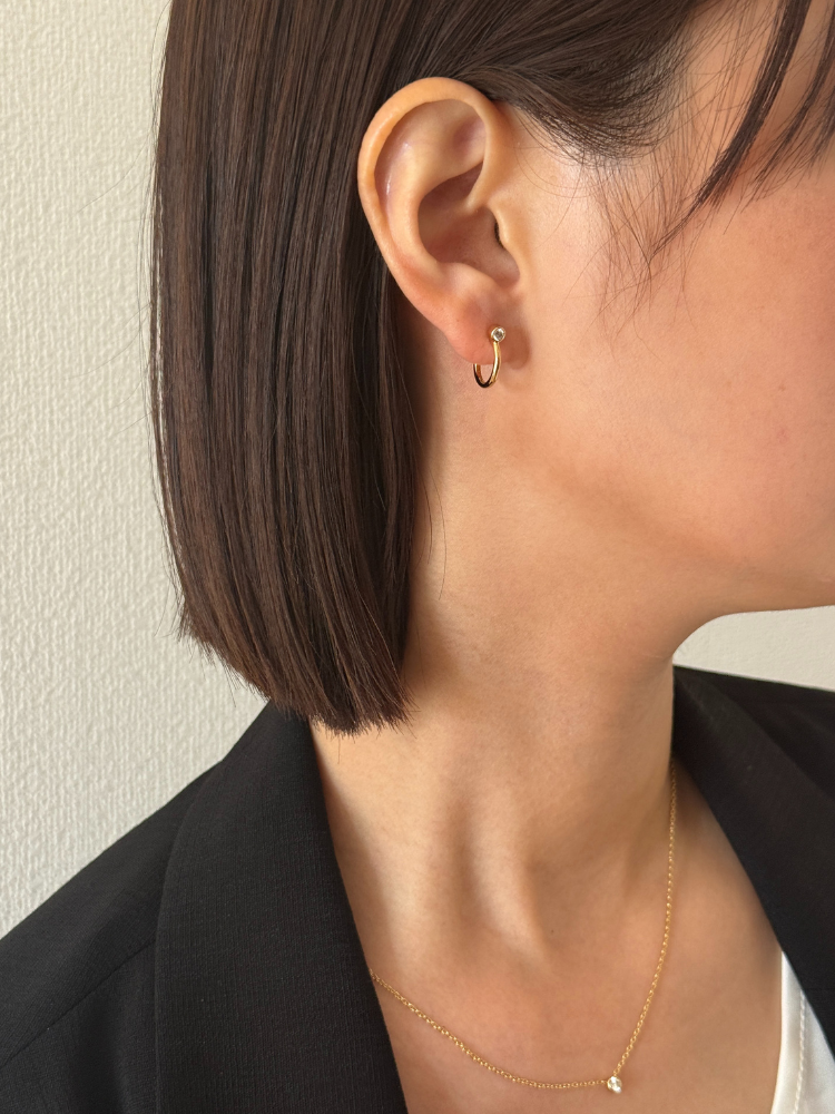 RAGBAG ラグバッグ Odette Hoops ミニフープ ジルコニア RAGBAG ラグバッグ Odette Hoops ミニフープ ジルコニア