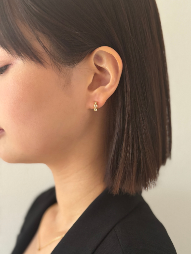 RAGBAG ラグバッグ Odile Studs ピアス 3ジルコニア シルバー RAGBAG ラグバッグ Odile Studs ピアス 3ジルコニア – CALIDA
