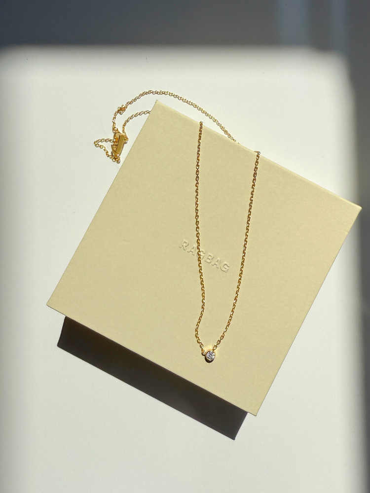 RAGBAG ラグバッグ Oda Floating 一粒 ジルコニア ネックレス RAGBAG ラグバッグ Oda Floating 一粒 ジルコニア ネックレス