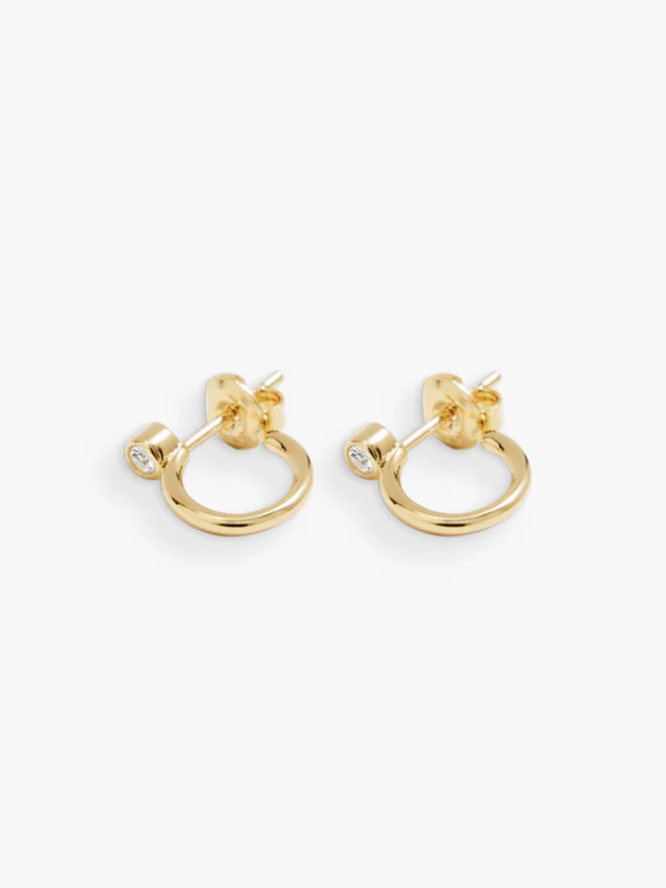RAGBAG ラグバッグ Odette Hoops ミニフープ　ジルコニア　ゴールド