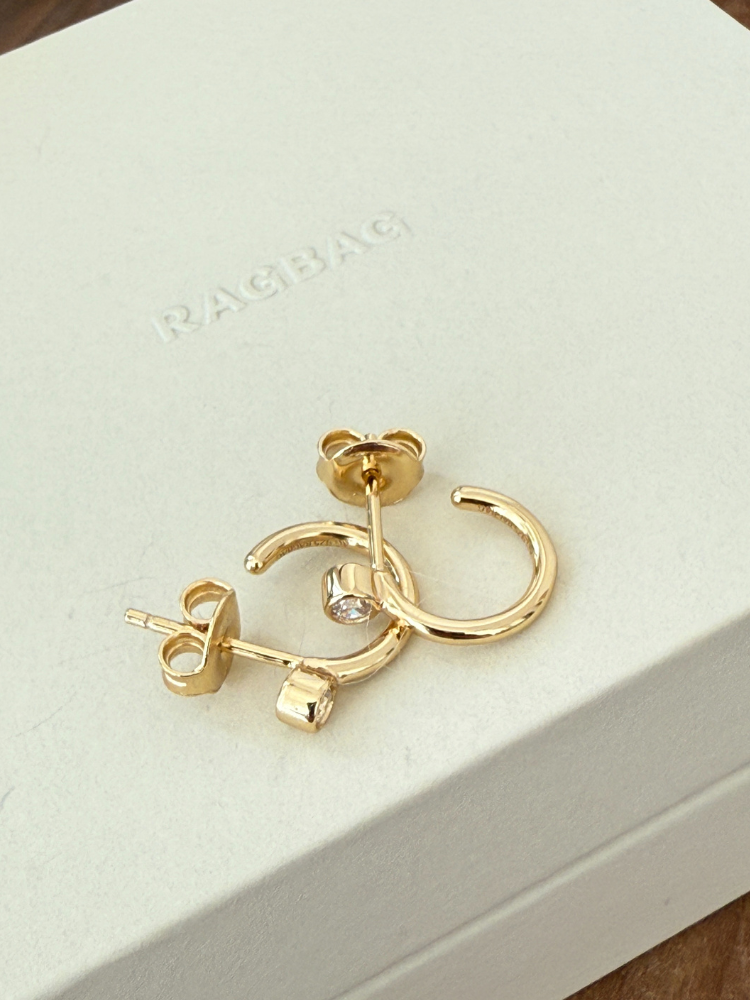 RAGBAG ラグバッグ Odette Hoops ミニフープ ジルコニア RAGBAG ラグバッグ Odette Hoops ミニフープ ジルコニア