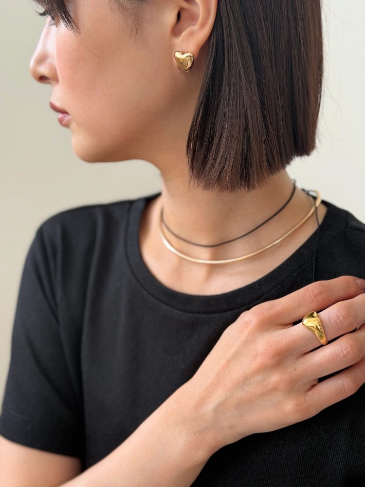 ANNIKA INEZ アニカイネズ   TUBE COLLAR チョーカー ネックレス ゴールド