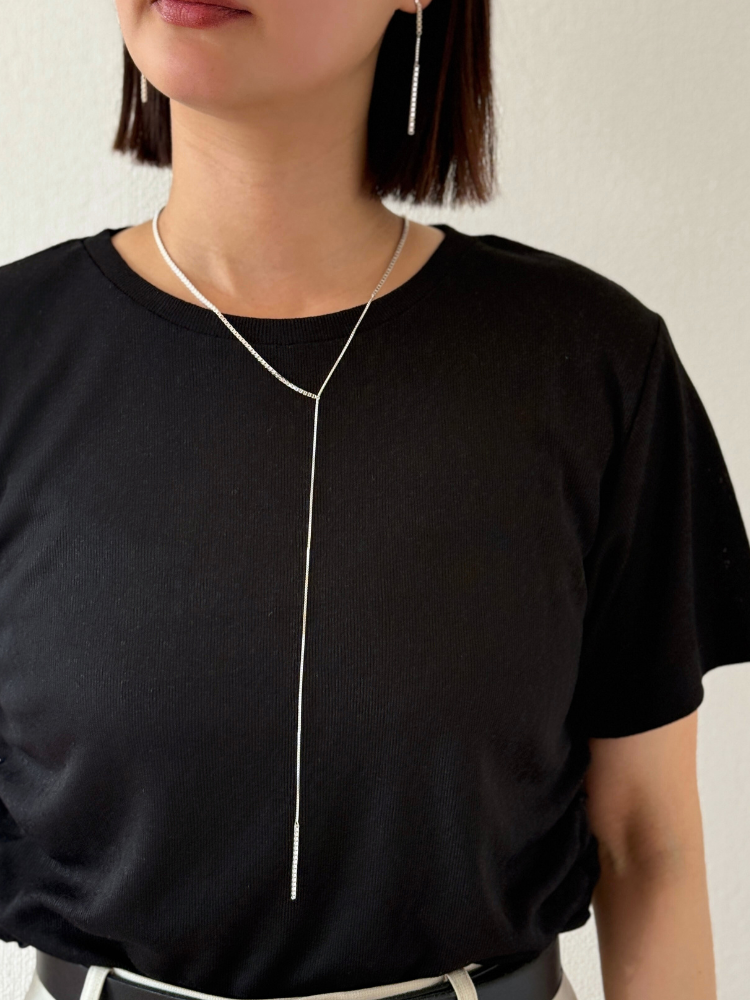 SASKIA DIEZ サスキア ディツ  LASSO MIXED FRINGE  フリンジ ネックレス Y字 ラリエット