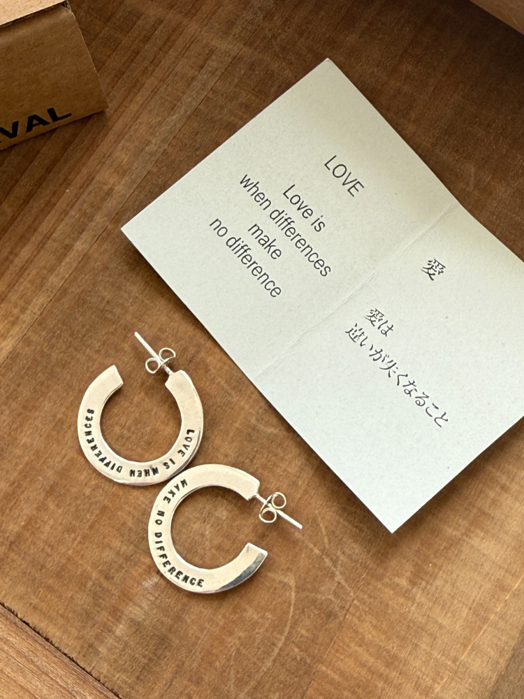 SERGE THORAVAL セルジュ・トラヴァル LOVE IS フープ ピアス – CALIDA SERGE THORAVAL セルジュ・トラヴァル LOVE IS フープ ピアス – CALIDA