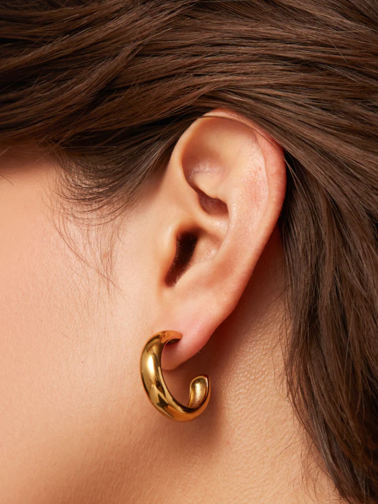 【JENNY BIRD】コレット フープ ピアス ミディアム ゴールド JENNY BIRD ジェニーバード Staple Hoop Medium ミディアム