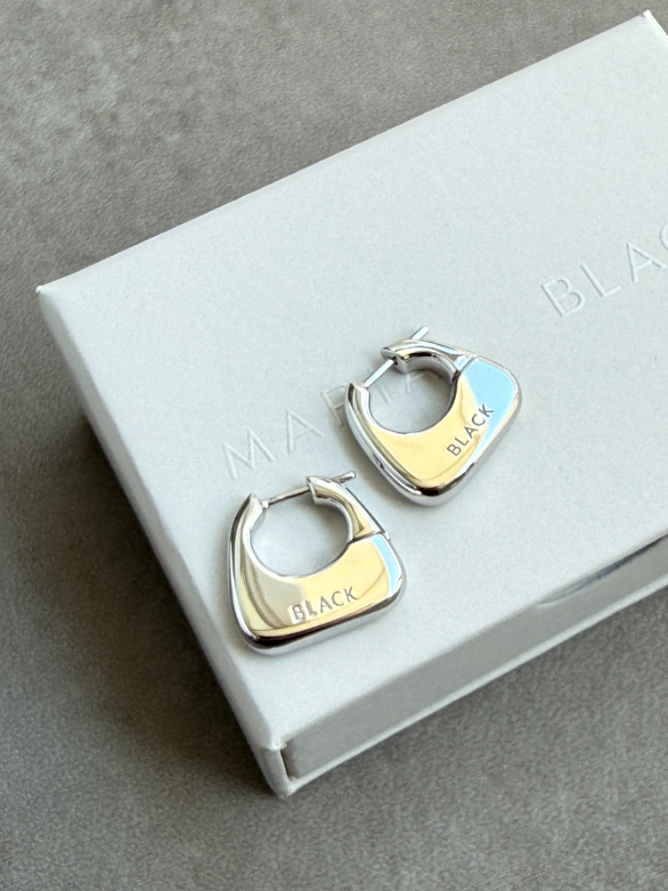 MARIA BLACK マリアブラック Tote Small Silver ミニフープ MARIA BLACK マリアブラック Tote Small Silver ミニフープ