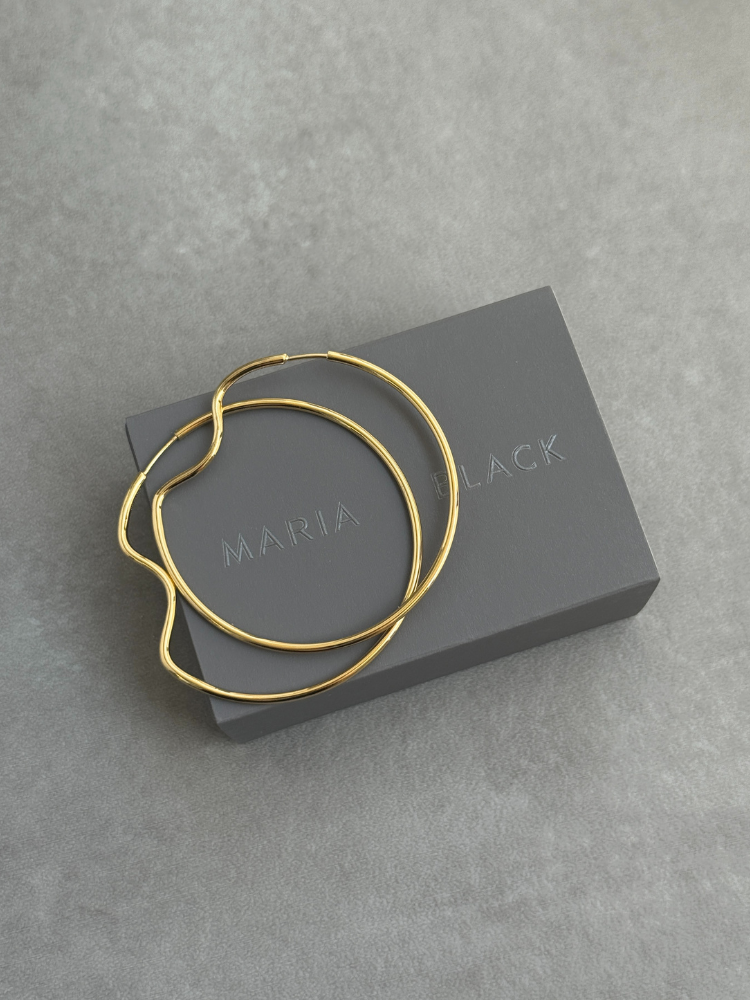 MARIA BLACK マリアブラック Copenhagen 50 Hoop Gold フープ MARIA BLACK マリアブラック Copenhagen 50 Hoop Gold フープ