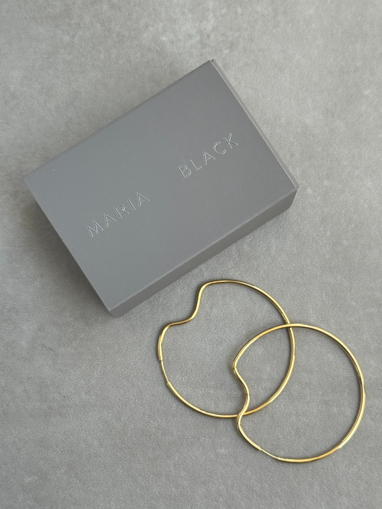 MARIA BLACK マリアブラック Copenhagen 50 Hoop Gold フープ MARIA BLACK マリアブラック Copenhagen 50 Hoop Gold フープ