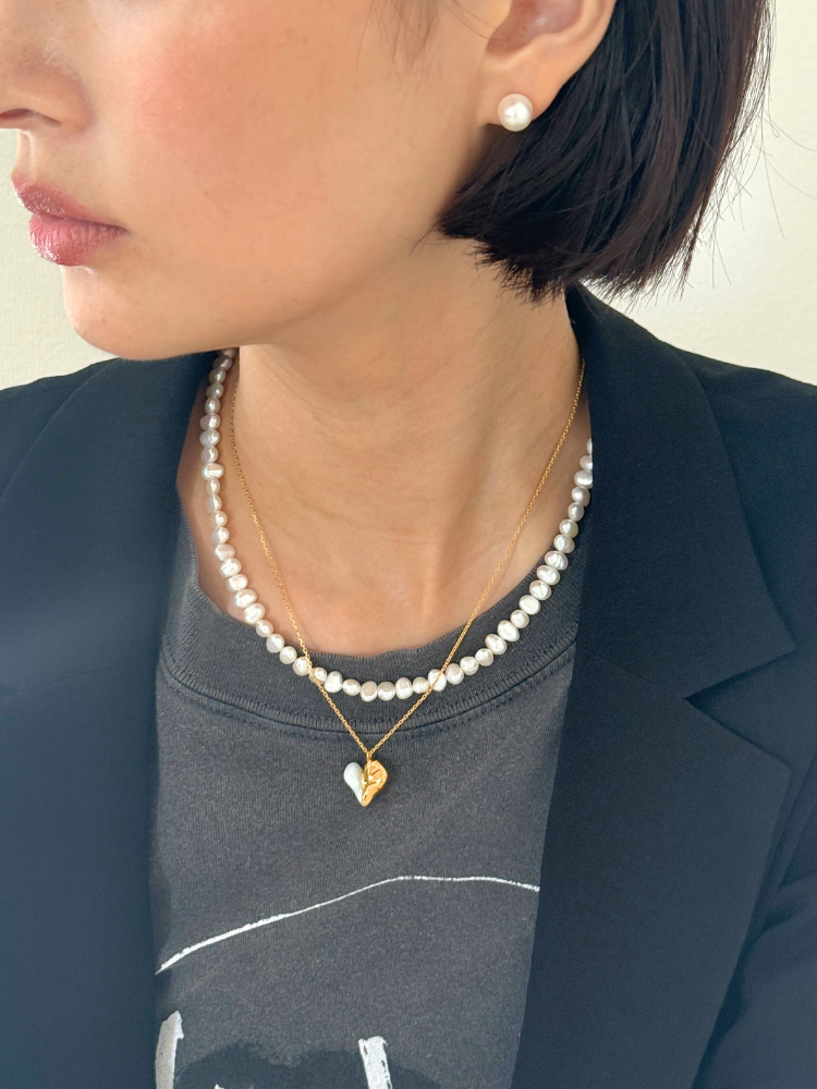【Preek】プリーク クラシックバロックパールネックレス ゴールド PREEK プリーク Baroque Pearl Coin 2way ネックレス バロック