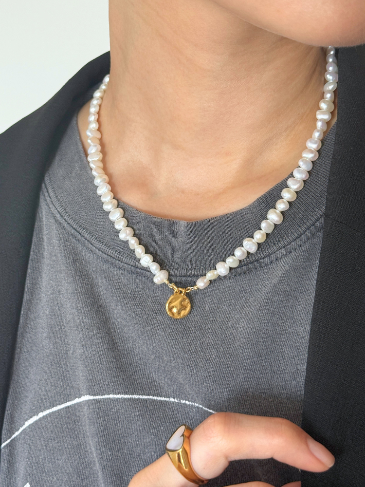 【Preek】プリーク クラシックバロックパールネックレス ゴールド PREEK プリーク Baroque Pearl Coin 2way ネックレス バロック
