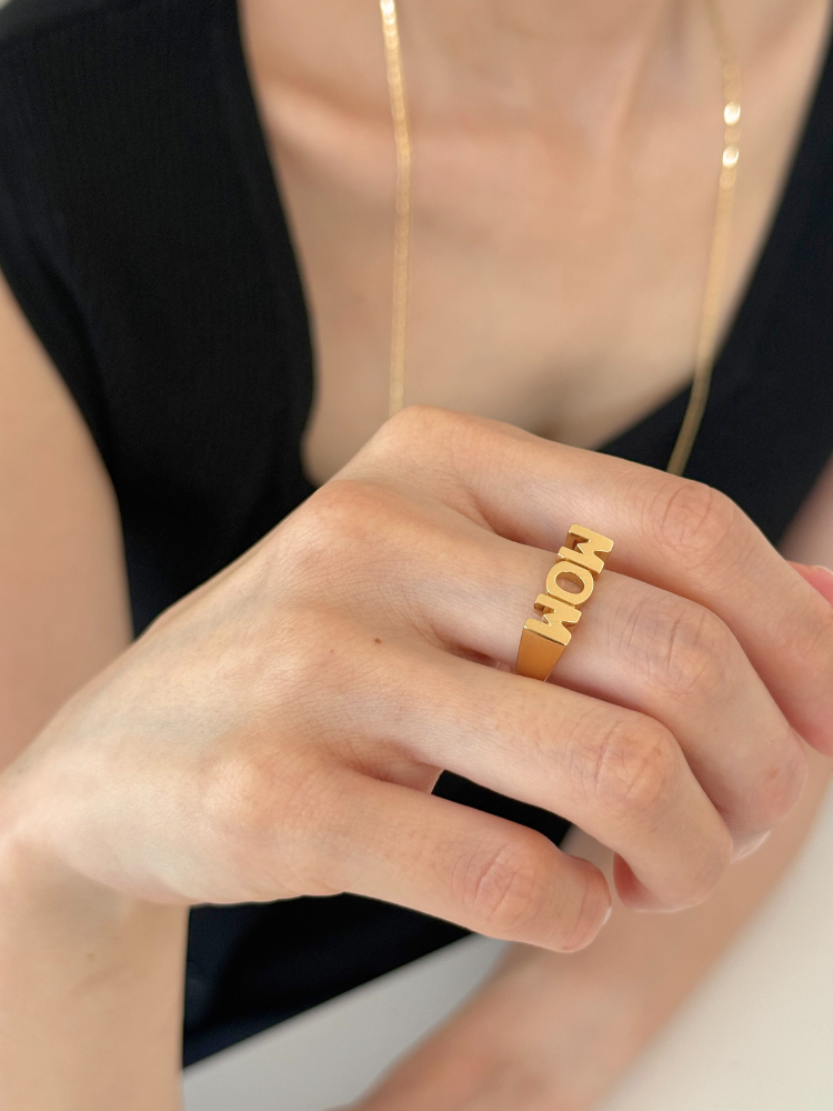 MARIA BLACK マリアブラック MOM RING Gold マムリング ゴールド – CALIDA MARIA BLACK マリアブラック MOM RING Gold マムリング ゴールド – CALIDA