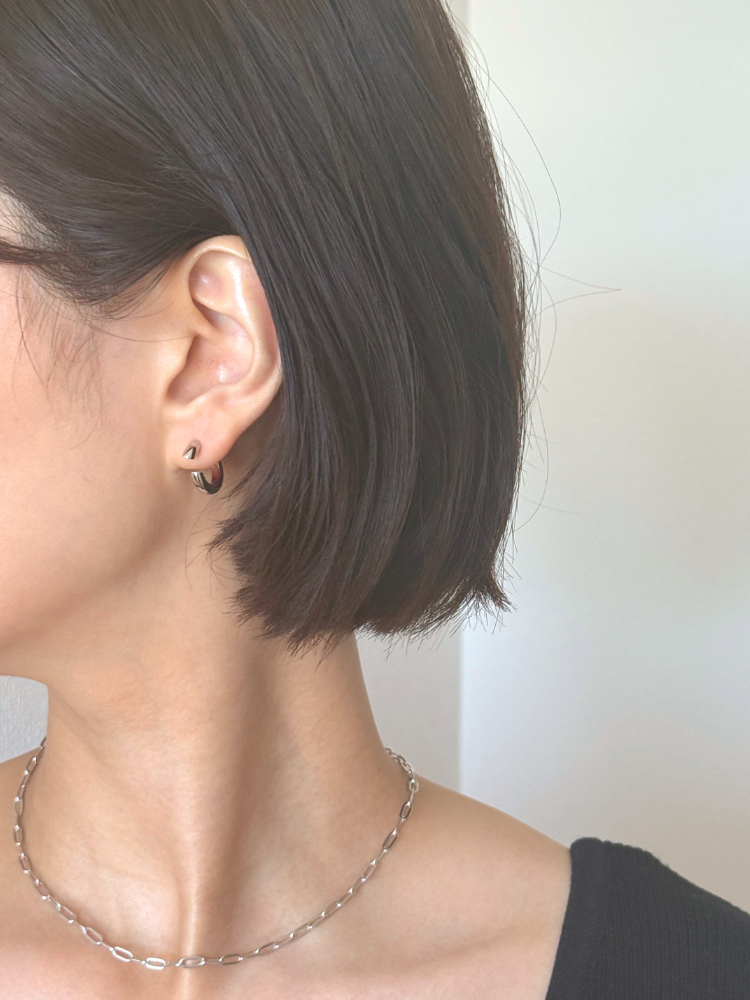 MARIA BLACK マリアブラック Disrupted 14 Hoop Silver フープ 片耳 MARIA BLACK マリアブラック Disrupted 14 Hoop Silver フープ 片耳