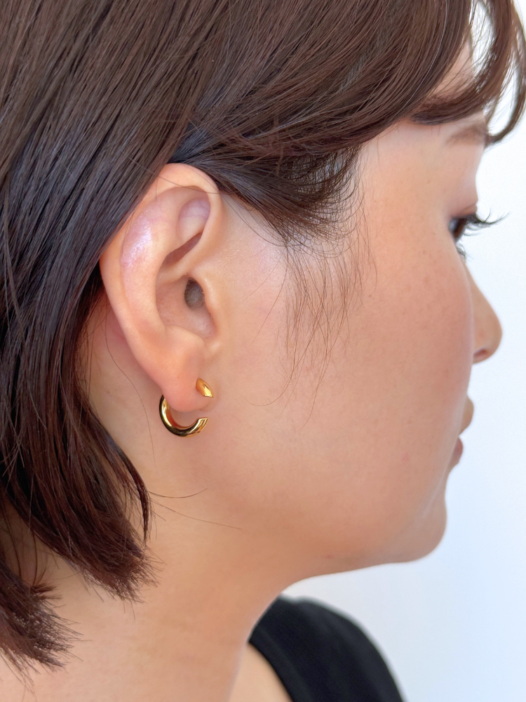 MARIA BLACK マリアブラック Disrupted 14 Hoop Gold フープ 片耳 MARIA BLACK マリアブラック Disrupted 14 Hoop Gold フープ 片耳