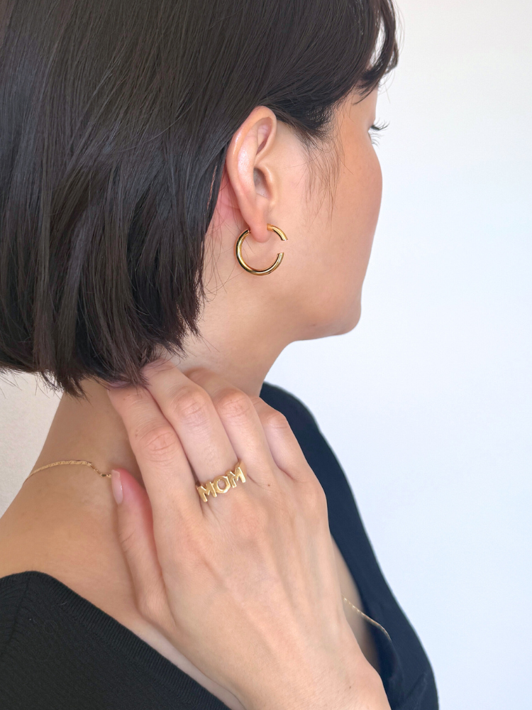 MARIA BLACK マリアブラック Disrupted 22 Hoop Gold フープ MARIA BLACK マリアブラック Disrupted 22 Hoop Gold フープ
