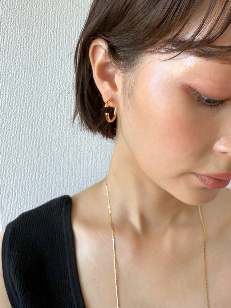 MARIA BLACK マリアブラック Disrupted 22 Hoop Gold フープ 片耳 MARIA BLACK マリアブラック Disrupted 22 Hoop Gold フープ 片耳