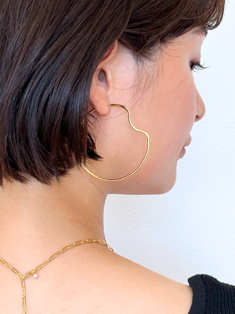 MARIA BLACK マリアブラック Copenhagen 50 Hoop Gold フープピアス　両耳ペア