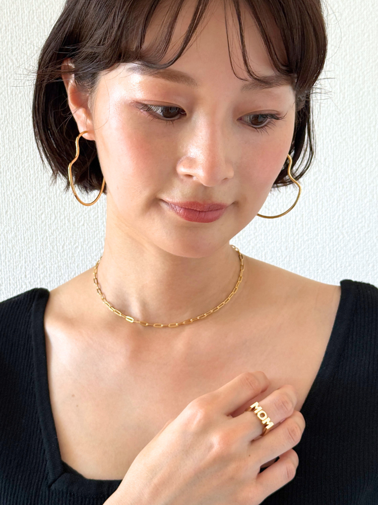 MARIA BLACK マリアブラック Copenhagen 50 Hoop Gold フープピアス 両 MARIA BLACK マリアブラック Copenhagen 50 Hoop Gold フープピアス 両