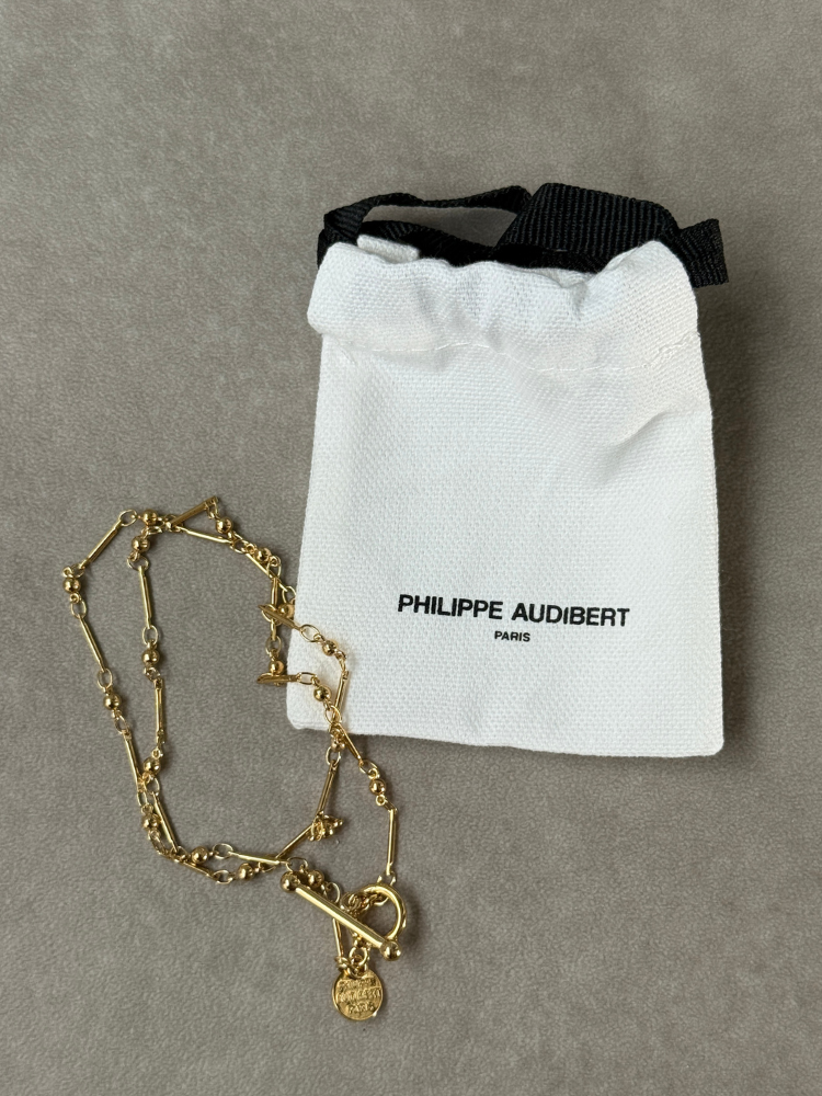 PHILIPPE AUDIBERT フィリップオーディベール GARNET Goldネックレス PHILIPPE AUDIBERT フィリップオーディベール GARNET Goldネックレス