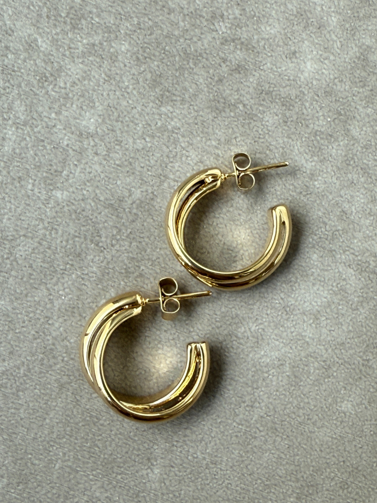PHILIPPE AUDIBERT　フィリップオーディベール　LEOVILLE PM Gold ピアス　ゴールド