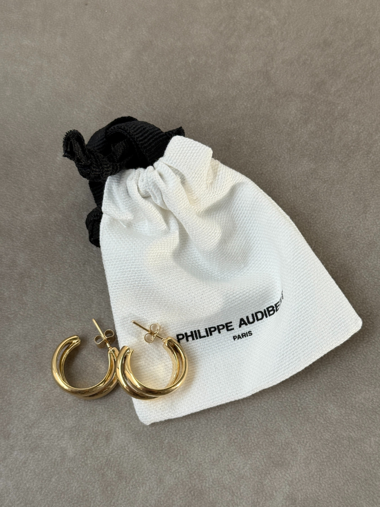 PHILIPPE AUDIBERT フィリップオーディベール LEOVILLE PM Gold ピアス PHILIPPE AUDIBERT フィリップオーディベール LEOVILLE PM Gold ピアス