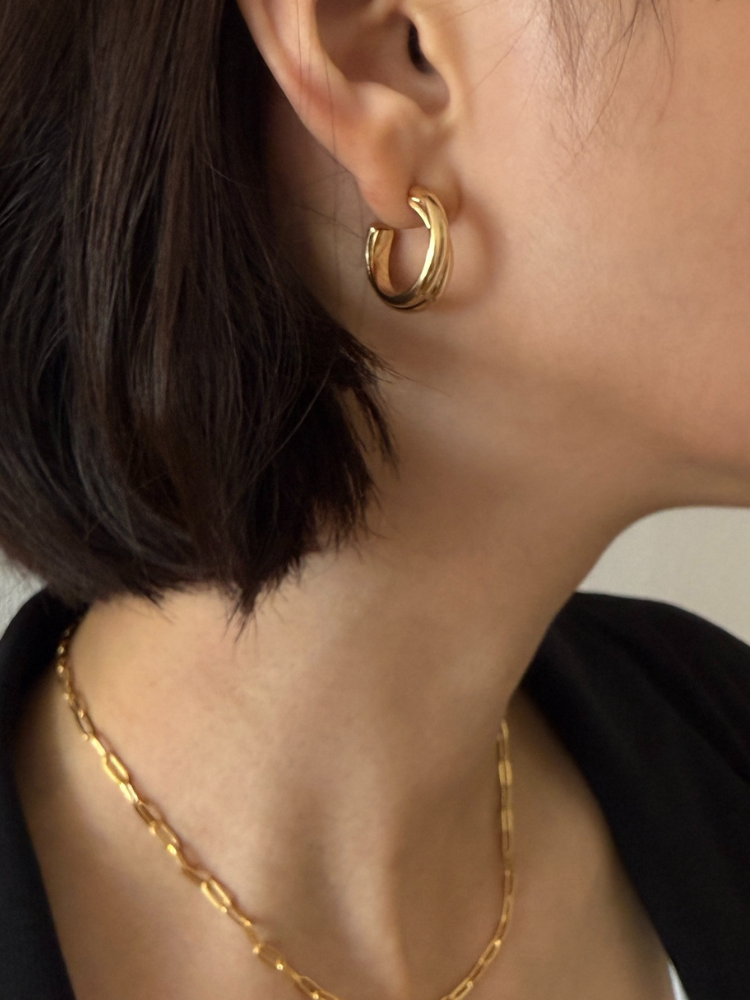 PHILIPPE AUDIBERT フィリップオーディベール LEOVILLE PM Gold ピアス PHILIPPE AUDIBERT フィリップオーディベール LEOVILLE PM Gold ピアス