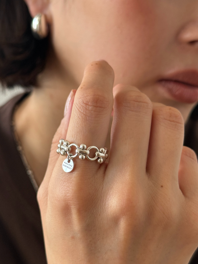 PHILIPPE AUDIBERT　フィリップオーディベール NATIKA CHAIN　Silver リング　
