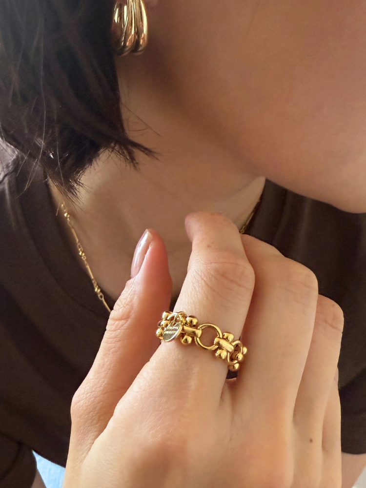 PHILIPPE AUDIBERT　フィリップオーディベール NATIKA CHAIN　Gold リング　ゴールド