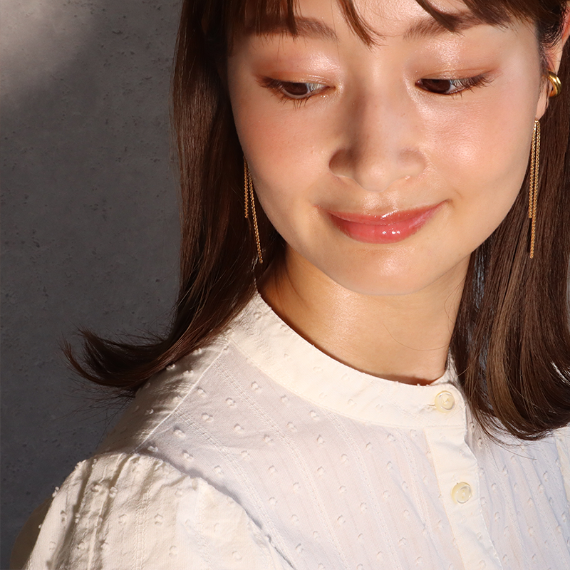 SASKIA DIEZ サスキアディツ SHORT OPEN FRINGE ピアス GOLD SASKIA DIEZ サスキアディツ SHORT OPEN FRINGE ピアス GOLD