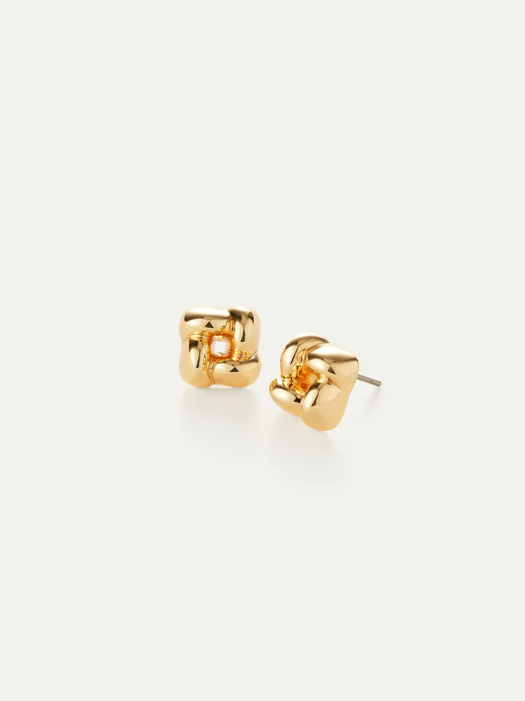 ＜予約販売＞　6月上旬頃お届け予定  JENNY BIRD ジェニーバード Mini Woven Square ピアス