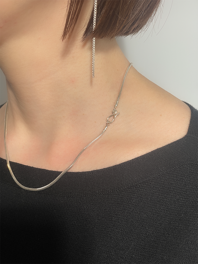MUSSELS AND MUSCLES LISSOM SNAKE MEDIUM ネックレス MUSSELS AND MUSCLES マッソーズ アンド マッソーズ LISSOM