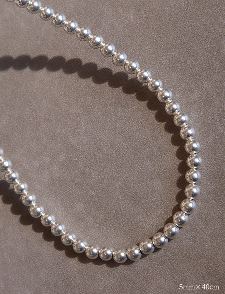 HARPO ハルポ SILVER BOULE ネックレス 5mm×40cm – CALIDA HARPO ハルポ SILVER BOULE ネックレス 5mm×40cm – CALIDA