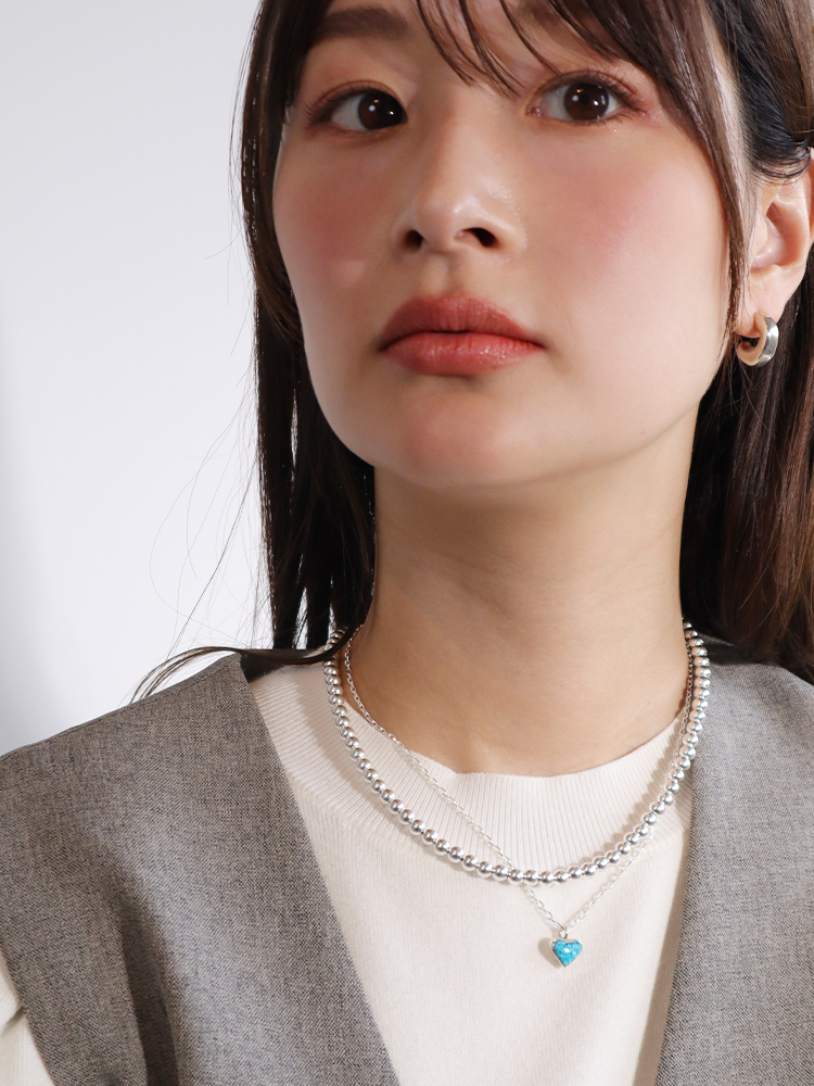 HARPO ハルポ SILVER BOULE ネックレス 5mm×40cm – CALIDA HARPO ハルポ SILVER BOULE ネックレス 5mm×40cm – CALIDA