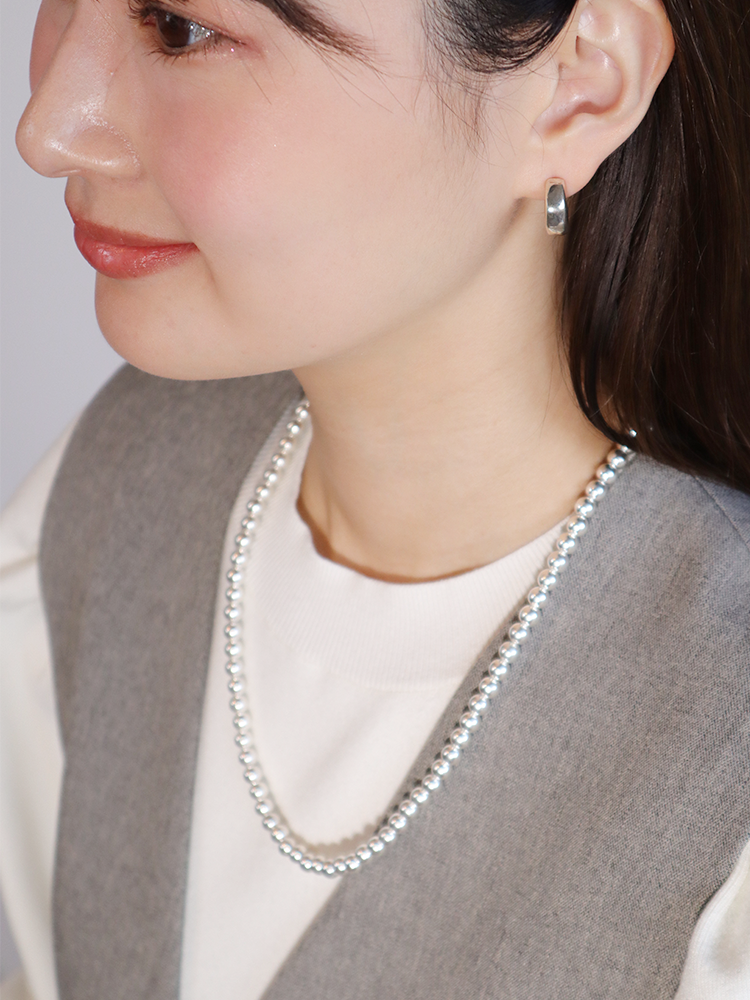 HARPO ハルポ SILVER BOULE ネックレス 6mm×50cm – CALIDA HARPO ハルポ SILVER BOULE ネックレス 6mm×50cm – CALIDA