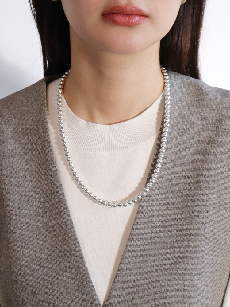 HARPO ハルポ SILVER BOULE ネックレス 6mm×50cm – CALIDA HARPO ハルポ SILVER BOULE ネックレス 6mm×50cm – CALIDA