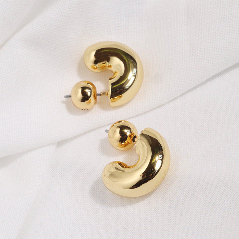 【JENNY BIRDジェニーバード】TOME HOOP SMALL ピアス Tome Hoops | Silver Chunky Small Hoop Earrings | JENNY BIRD