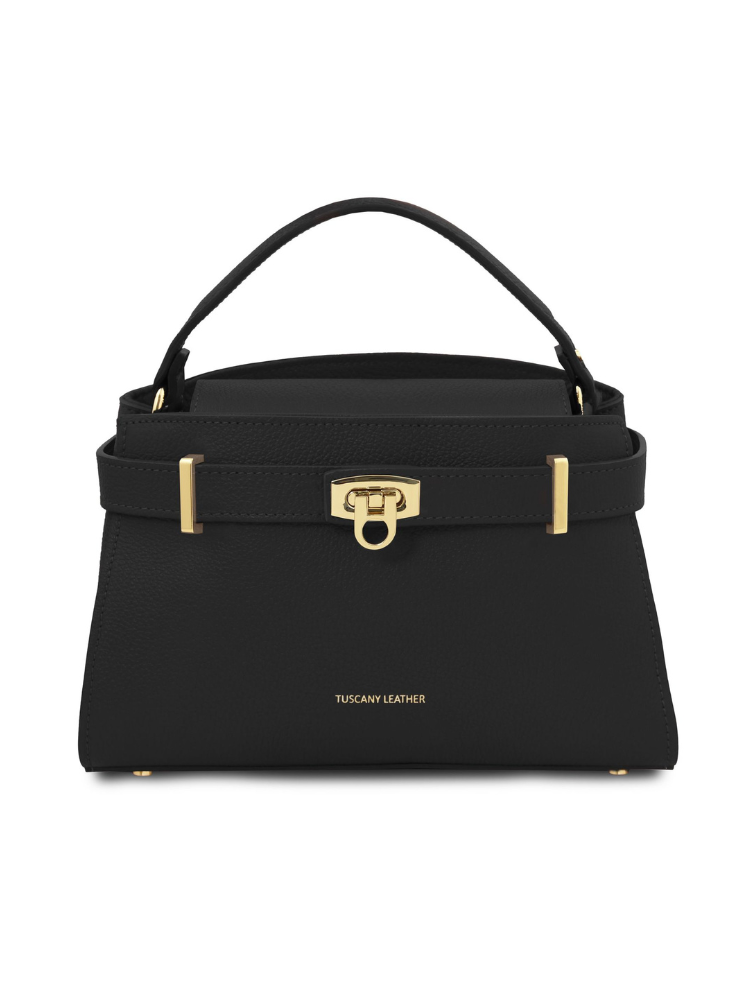 TUSCANY LEATHER トスカニーレザー 金具ベルト付き　MAISY 2way ハンドバッグ　オケージョン　セレモニーバッグ