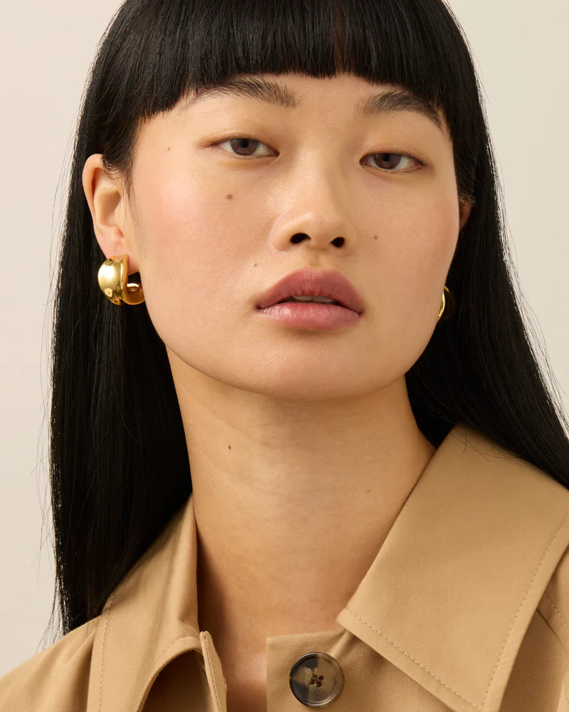 【JENNY BIRD】Chunky Doune フープピアス ★ ミディアム 軽量 JENNY BIRD ジェニーバード CHUNKY DOUNE HOOP ピアス – CALIDA