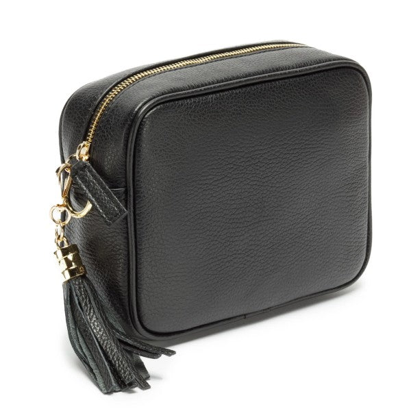 ELIE BEAUMONT エリー・ビューモント ブラックレザー ボディバッグ ELIE BEAUMONT エリービューモント CROSSBODY ショルダー バッグ – CALIDA