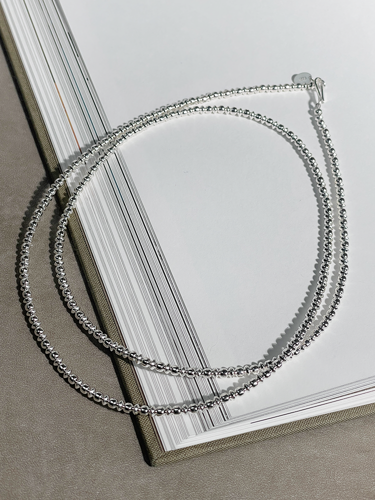 HARPO ハルポ SILVER BOULE ROUND & SAUCER ネックレス 3mm HARPO ハルポ SILVER BOULE ROUND & SAUCER ネックレス 3mm