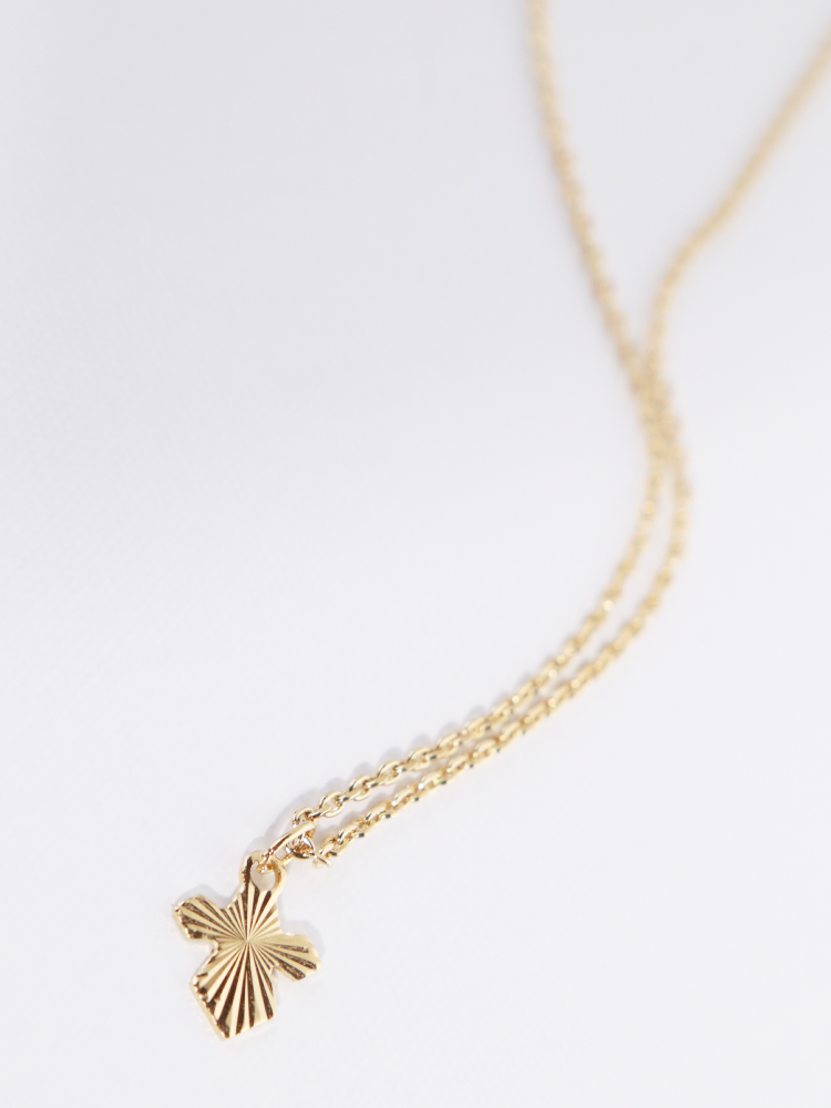 ★パリ発 Louise Damas★ Claire クロス 十字架 ペンダント GOLD LOUISE DAMAS ルイーズダマス Claire ミニクロス ネックレス